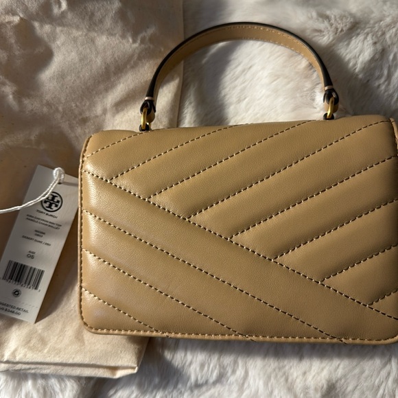 Used like 4x & Authentic Tory Burch Kira Mini Top Handle Chain Wallet - Picture 2 of 6